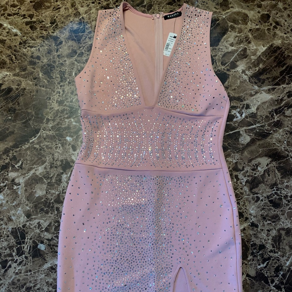 Pink bedazzled dress